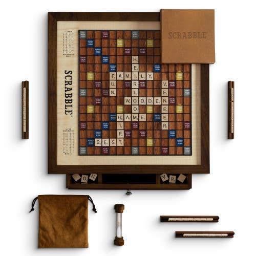 WS Game Company Scrabble Heirloom Edition in Brown  product