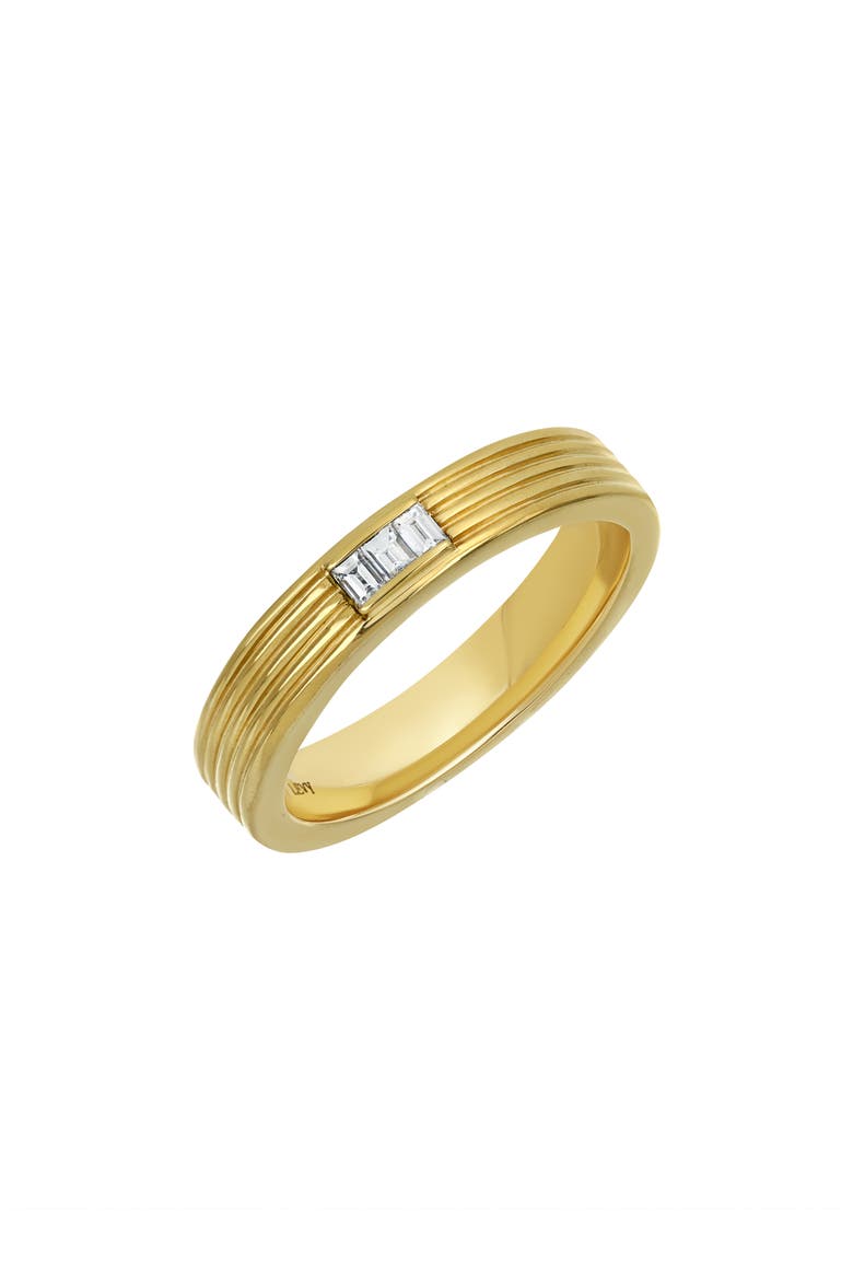 Men's Diamond Baguette Ring (Nordstrom Exclusive), Main, color, 18K YELLOW GOLD