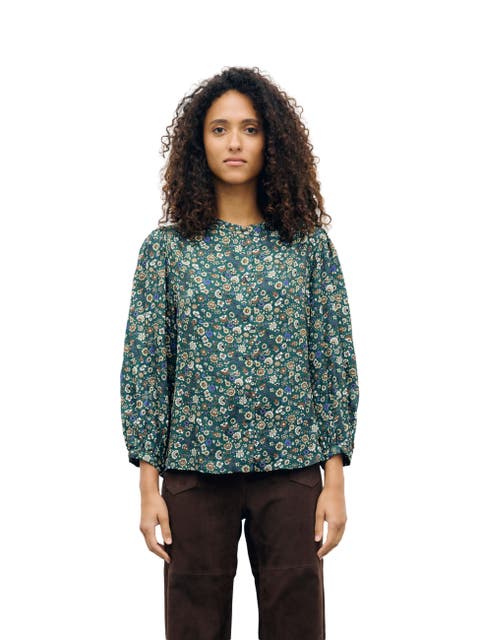 Loni Mandarin Collar Blouse