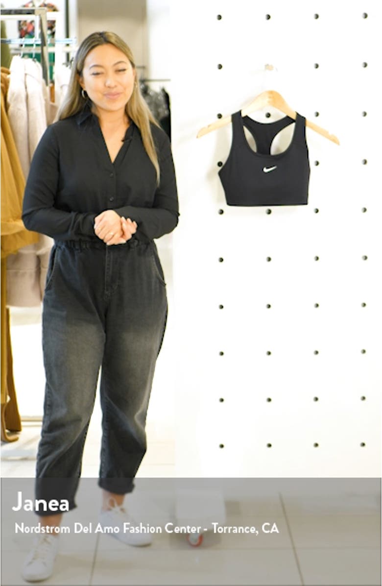 Swoosh Dri-FIT Racerback Sports Bra, sales video thumbnail