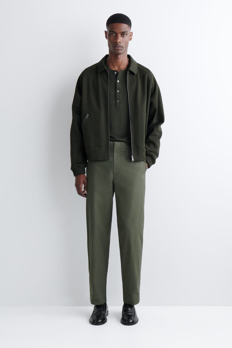 Cotton Regular-Fit Tapered Chinos, Main, color, KHAKI