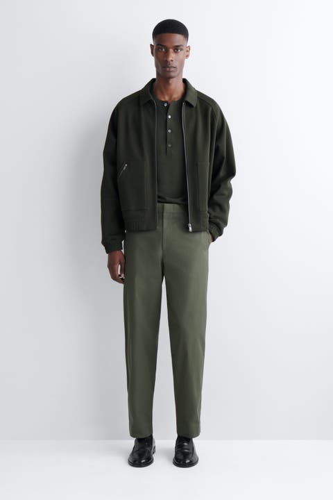 Cotton Regular-Fit Tapered Chinos