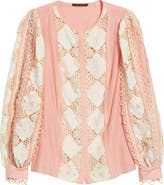 KOBI HALPERIN Novi Lace Cotton & Silk Top