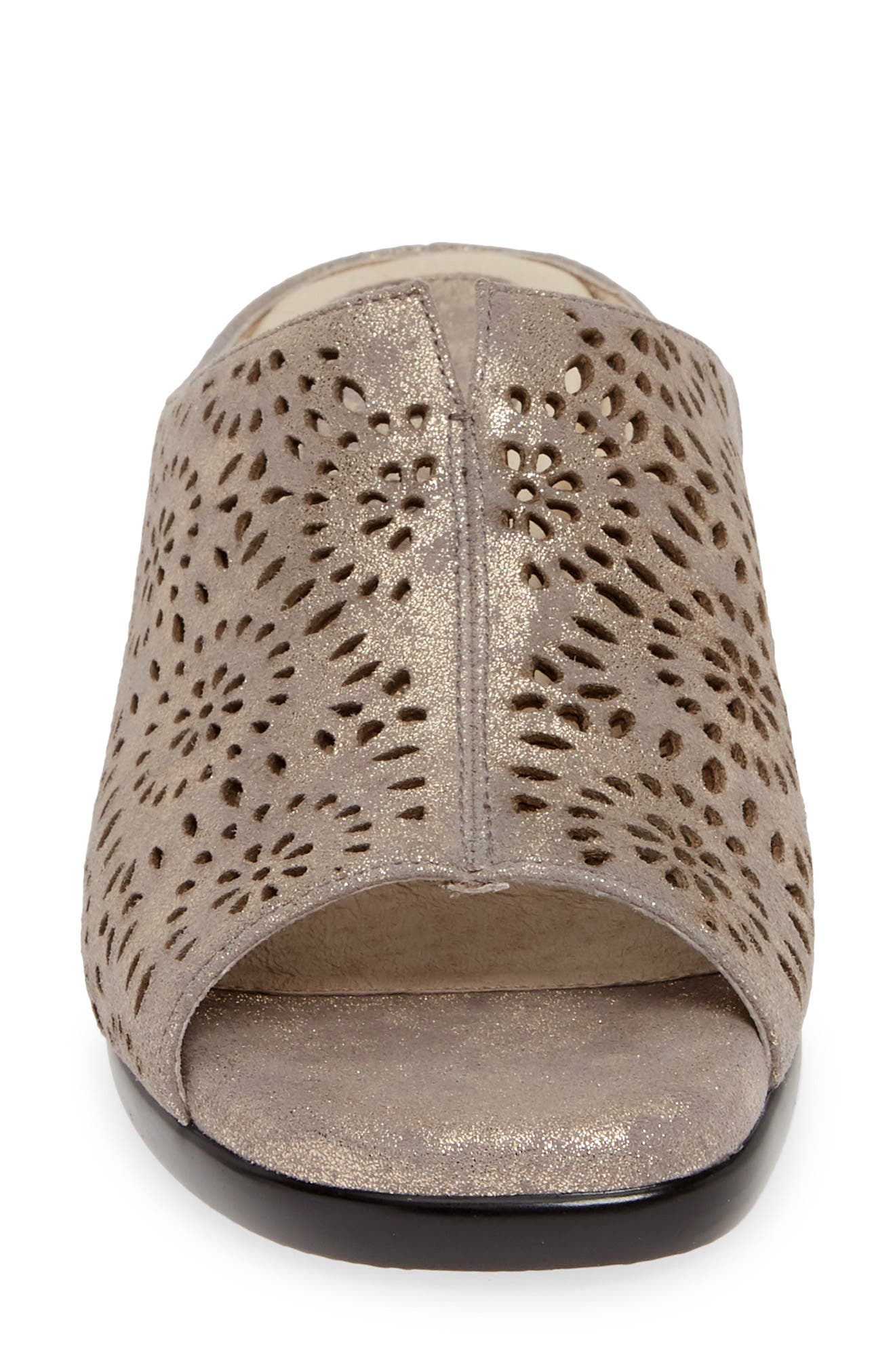 David Tate Sublime Wedge Sandal, Alternate, color, Pewter Antique Leather