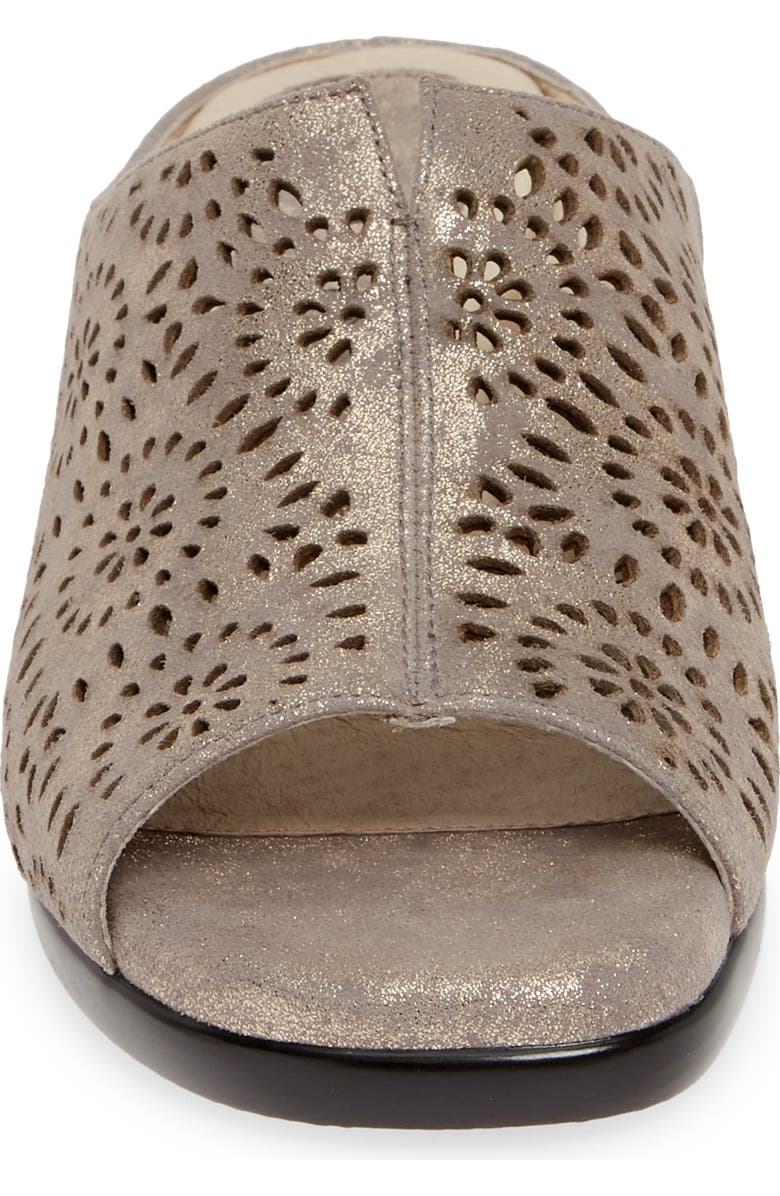 David Tate Sublime Wedge Sandal, Alternate, color, Pewter Antique Leather