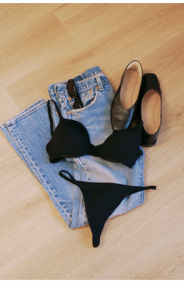 Skarlett Blue Insider One Size G-Thong, Alternate, color, Black