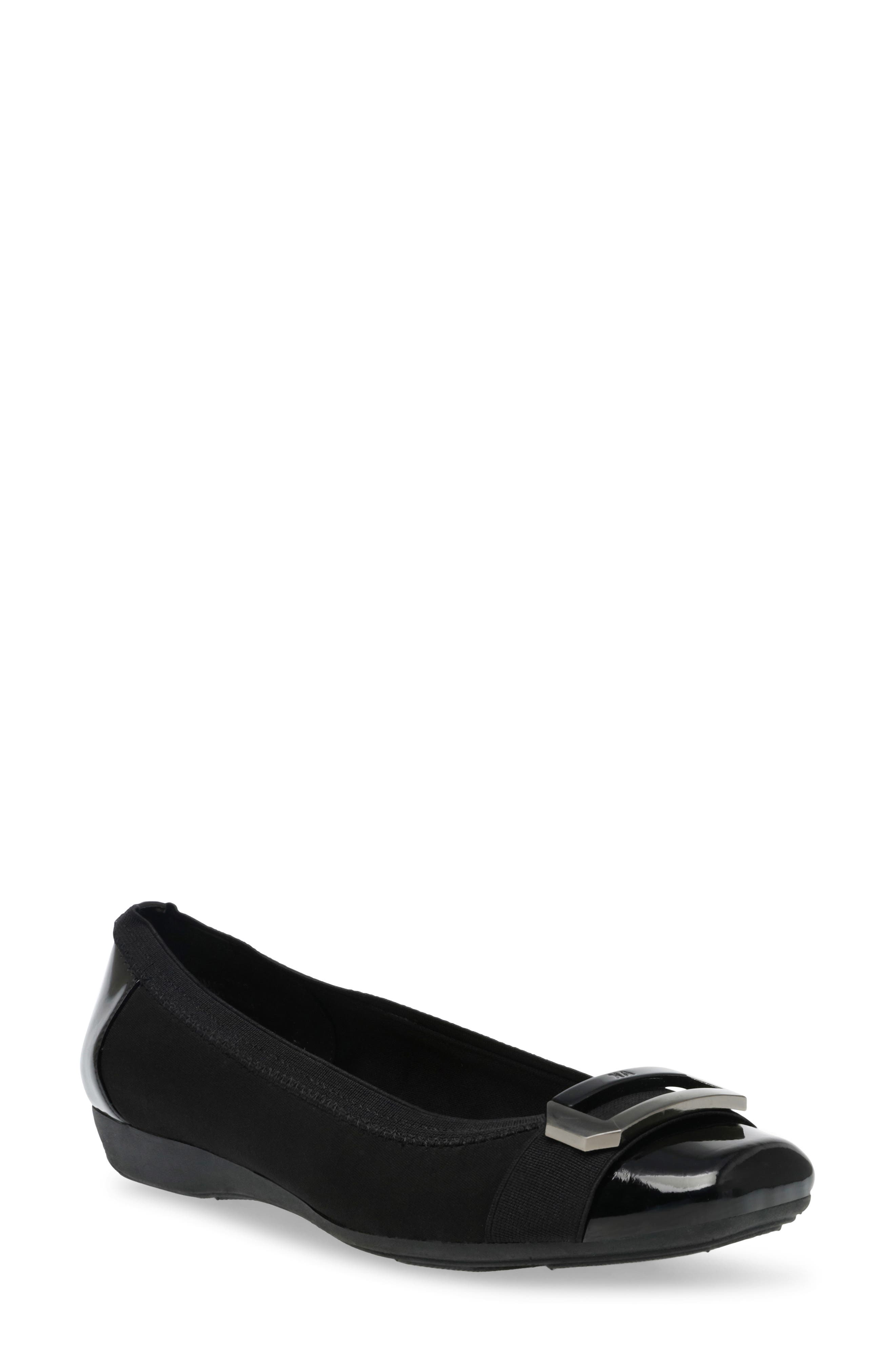 Anne Klein Uplift Flat, Main, color, Black Combo Fb