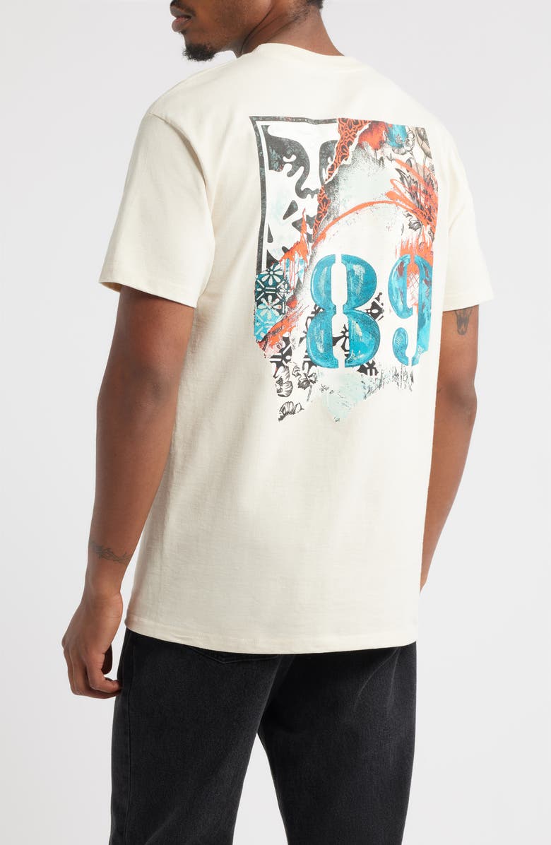Obey Lisbon Icon Graphic T-Shirt, Alternate, color, Cream