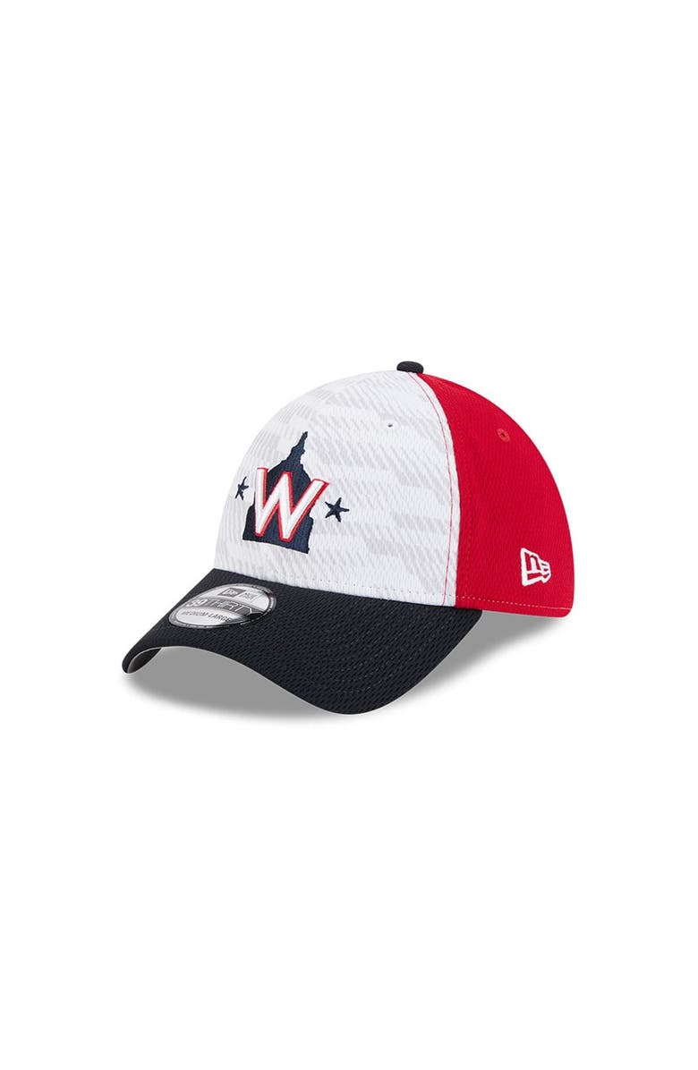 New Era Men's New Era Red/Navy Washington Nationals 2025 MLB Clubhouse 39THIRTY Flex Hat, Main, color, Red