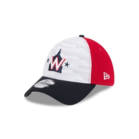 Men's New Era Red/Navy Washington Nationals 2025 MLB Clubhouse 39THIRTY Flex Hat