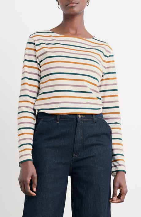 Seasalt Cornwall Sailor Stripe Organic Cotton Top