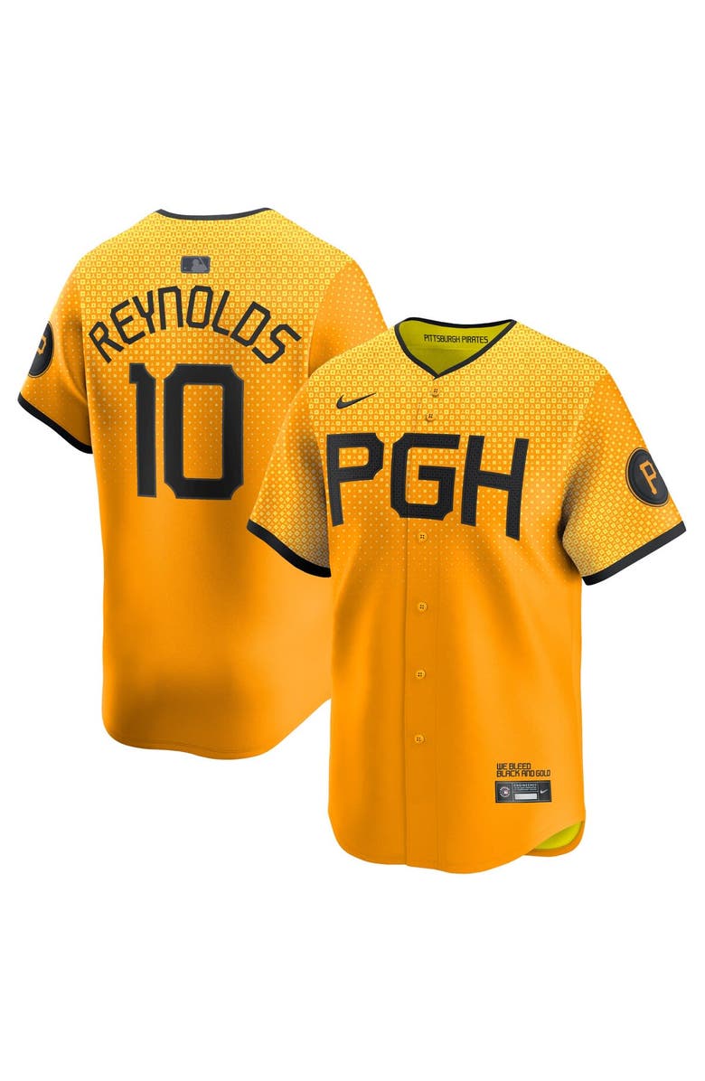Nike Men's Nike Bryan Reynolds Gold Pittsburgh Pirates City Connect Limited Player Jersey, Alternate, color, Gold