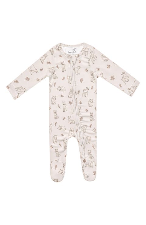 Dylan Zip-Up Footie Pajamas (Baby)