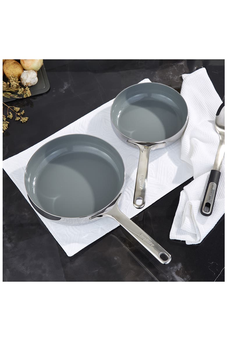Belly Tri-Ply Stainless Steel Skillet, Alternate, color, STELLAR