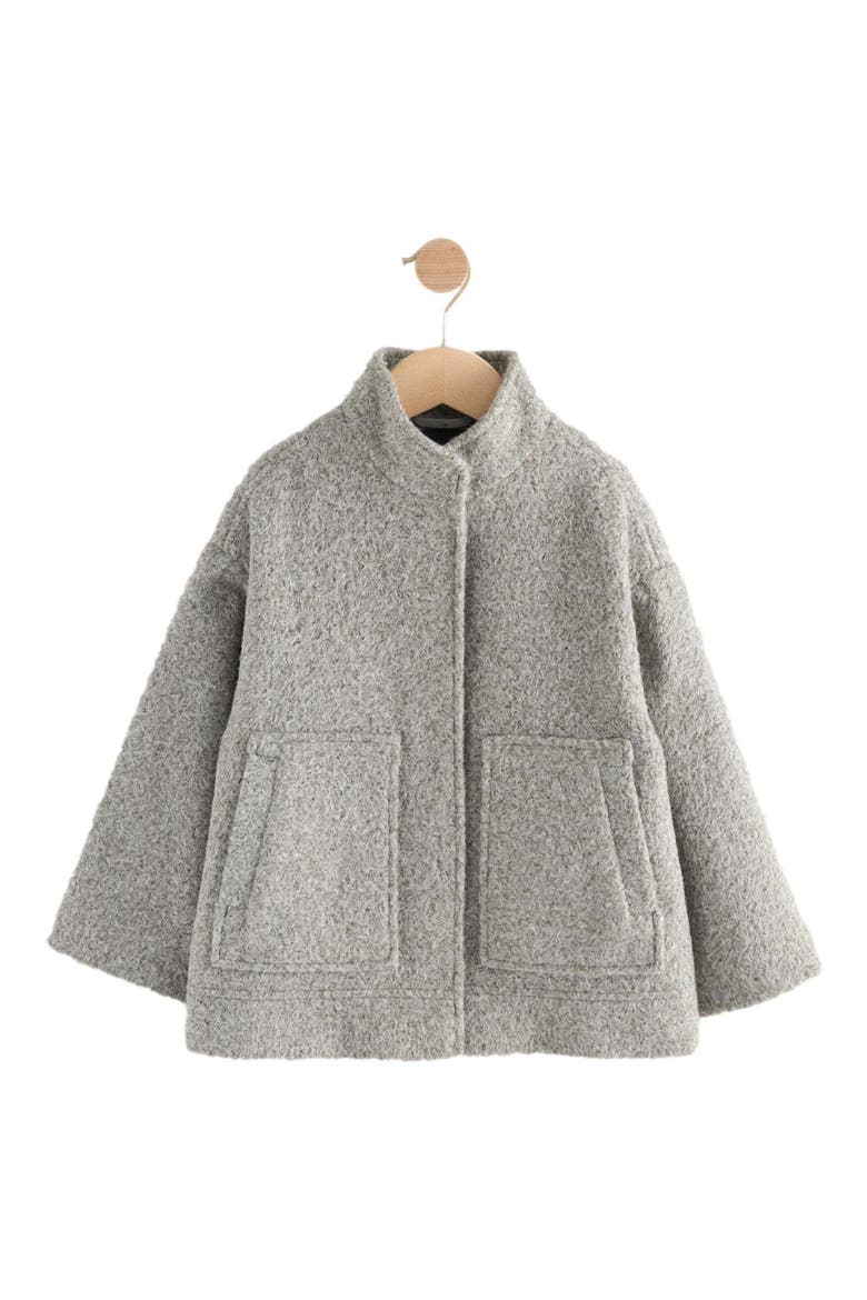 Kids' Stand Collar Jacket, Main, color, GREY