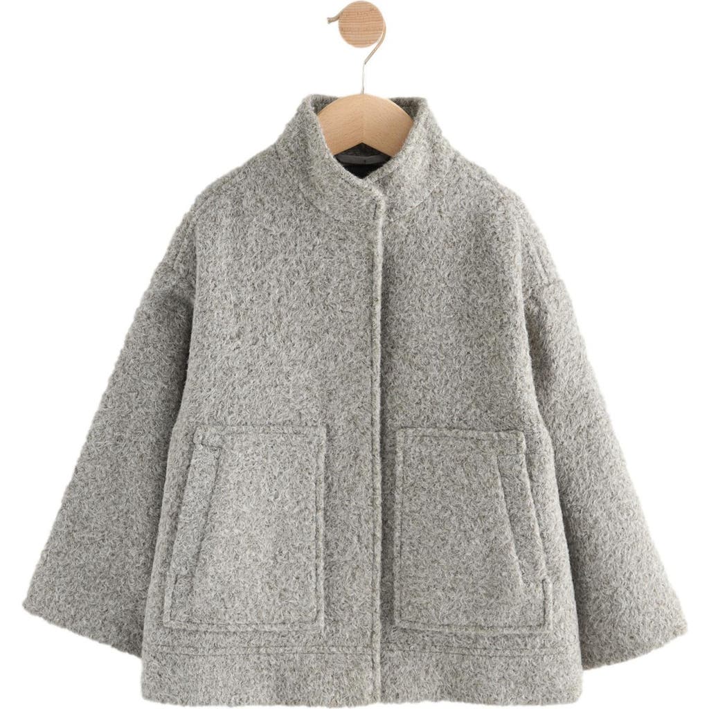 Next Kids' Stand Collar Jacket In Gray