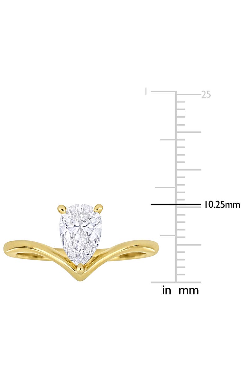 Julianna B. Diamond Pear-cut Solitaire Ring 14k, Alternate, color, 14K Yellow Gold