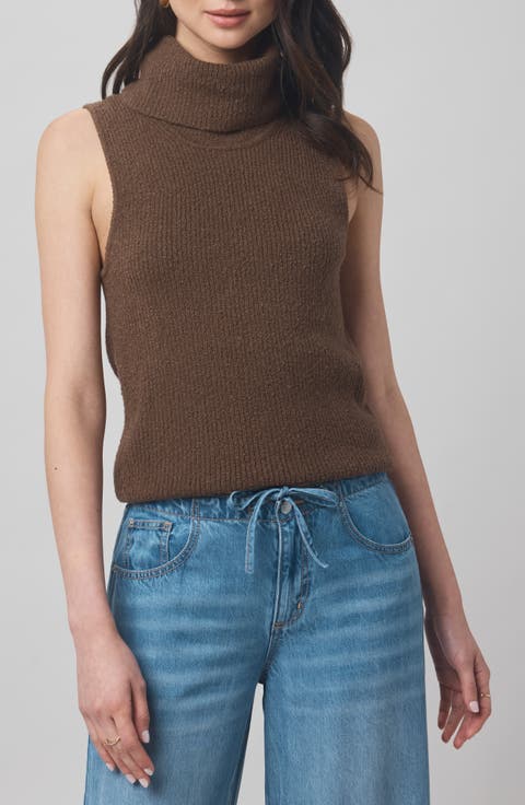 x @cellajaneblog Sleeveless Turtleneck Sweater