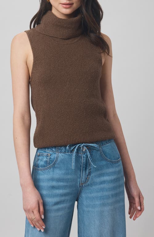 Splendid X @cellajaneblog Sleeveless Turtleneck Sweater In Brown