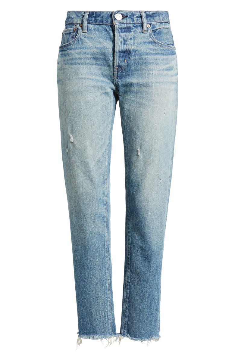 MOUSSY VINTAGE Bretton Tapered Ankle Jeans, Alternate, color, Light Blue