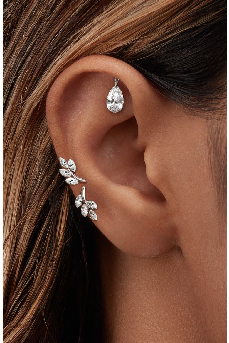 Diamond Vine Threaded Stud Earring, Alternate, color, YELLOW GOLD
