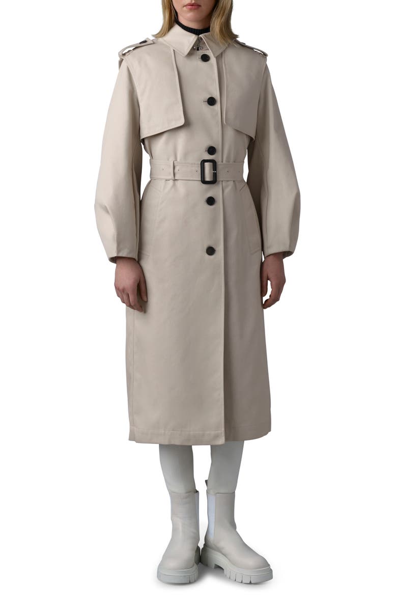 Mackage Alia Water Repellent Trench Coat, Main, color, Trench