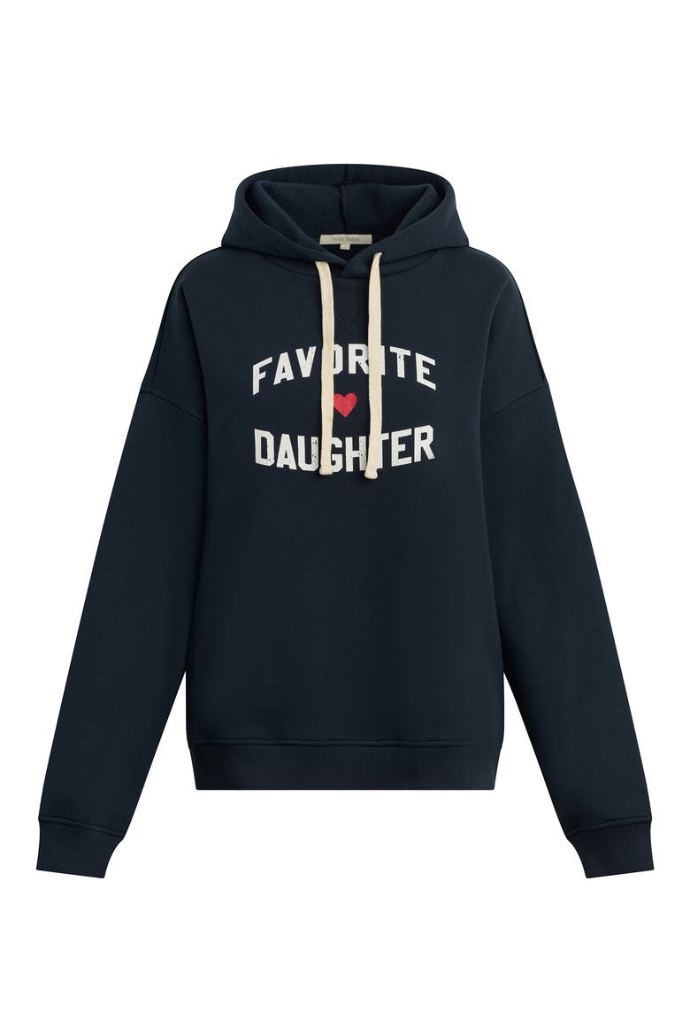 Heart Logo Hoodie, Main, color, NAVY/ WHITE