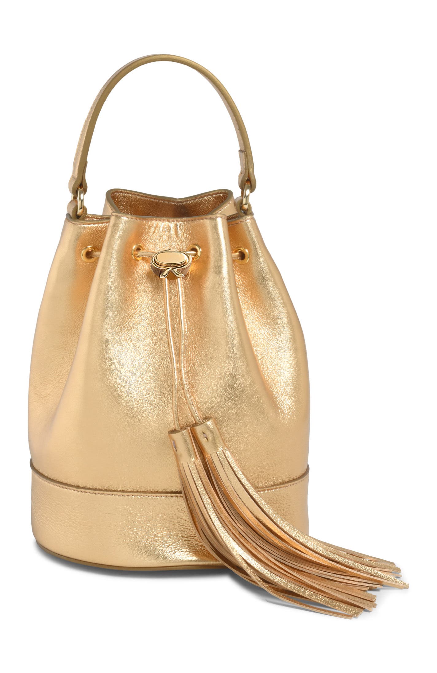 Gianvito Rossi Sienna Crossbody Bag, Main, color, Gold Leather