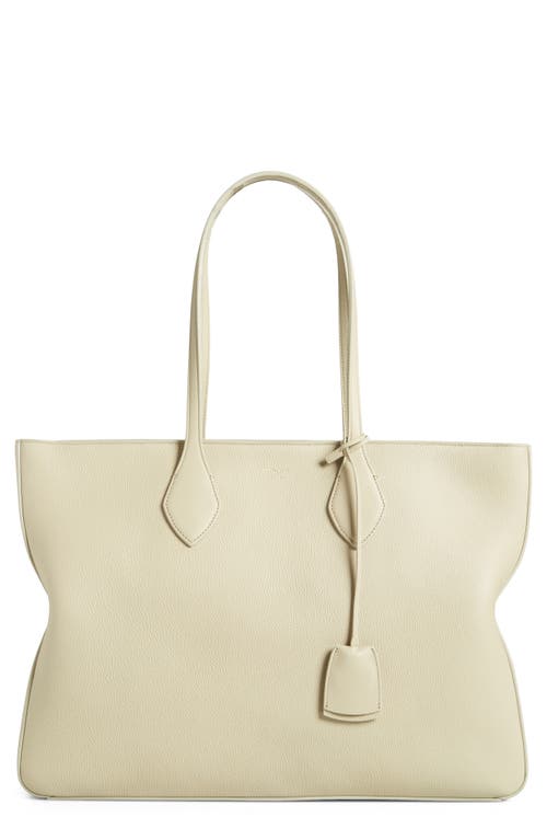 Ferragamo Medium Star Leather Tote In Stone