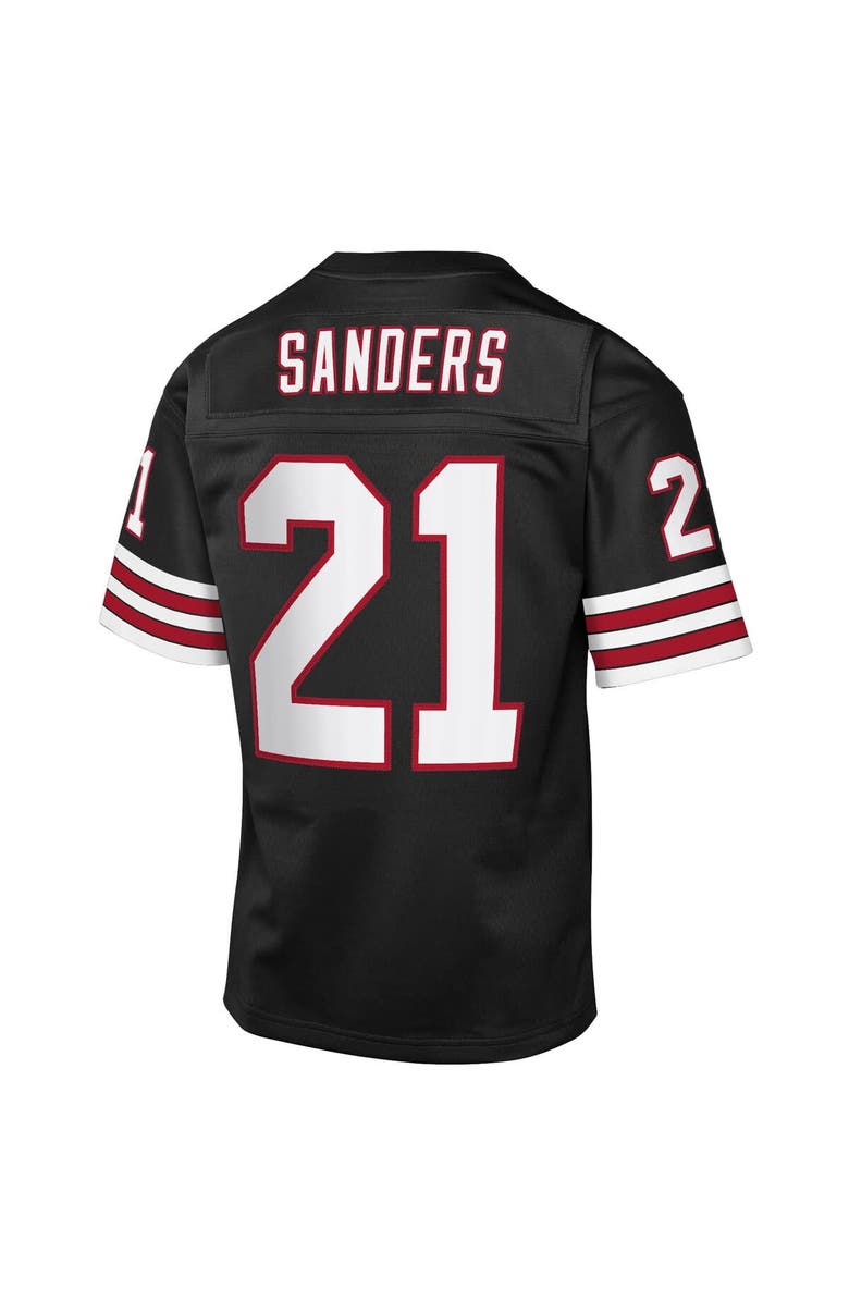 Mitchell & Ness Youth Mitchell & Ness Deion Sanders Black Atlanta Falcons 1992 Throwback Fashion Jersey, Alternate, color, Black