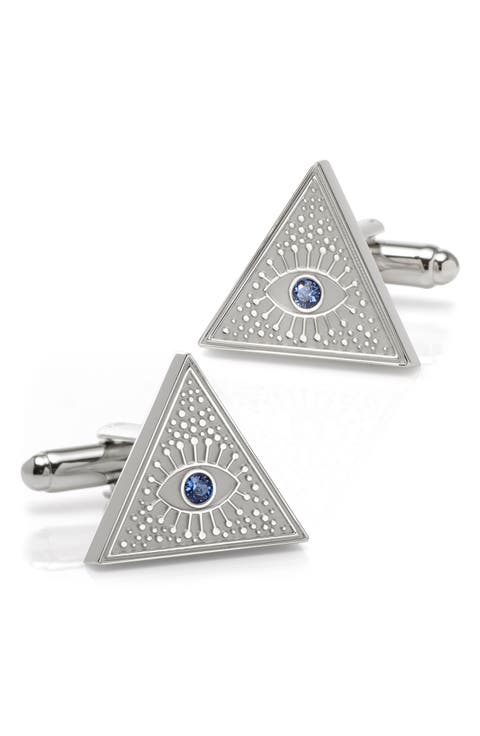 Evil Eye Amulet Cuff Links