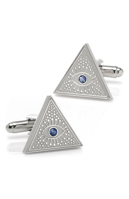 Cufflinks, Inc. Evil Eye Amulet Cuff Links in Silver 