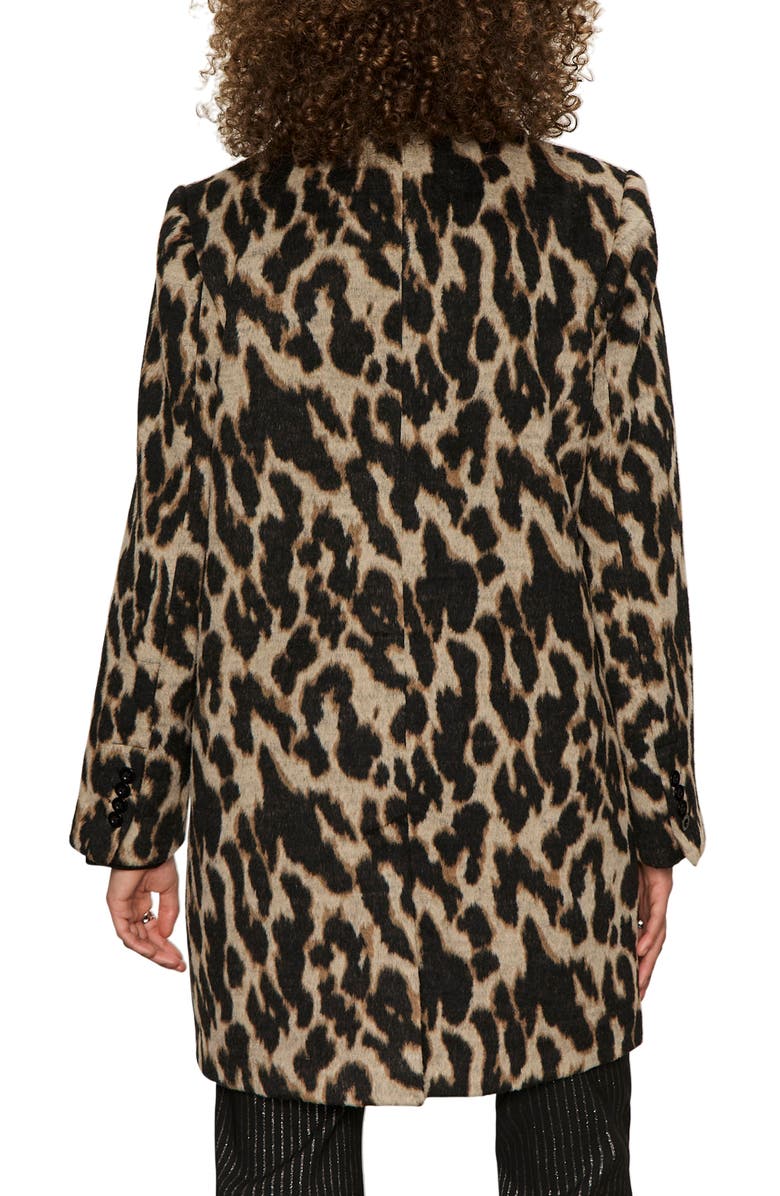 Sanctuary Downtown Leopard Print Jacket, Alternate, color, Leopard Brown