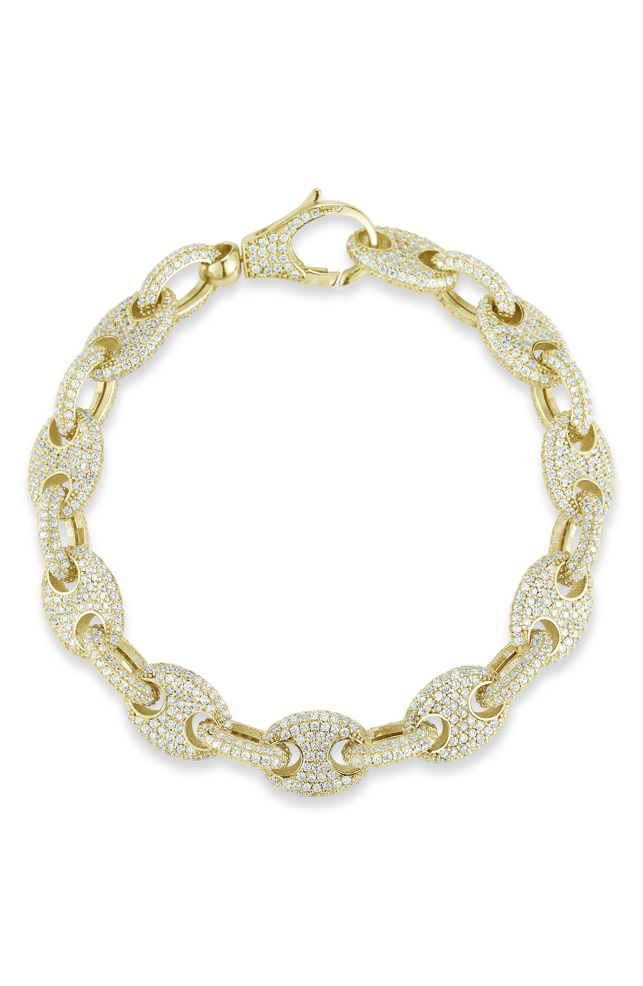 CHLOE AND MADISON CZ Pavé Mariners Link Bracelet