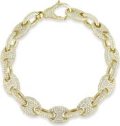 CHLOE AND MADISON CZ Pavé Mariners Link Bracelet