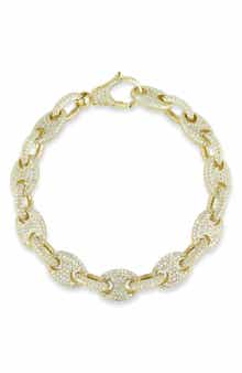 CHLOE AND MADISON CZ Pavé Mariners Link Bracelet