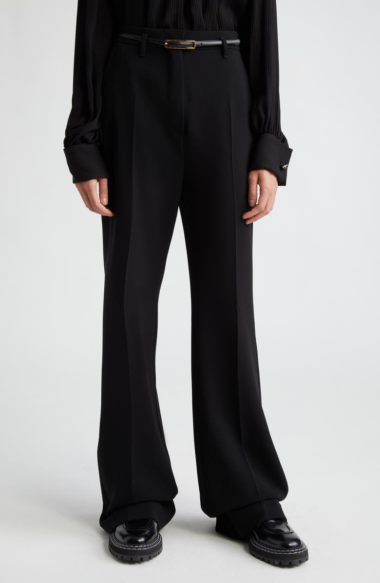 Max Mara Studio Sale Crepe Flare Leg Pants, Main, color, 