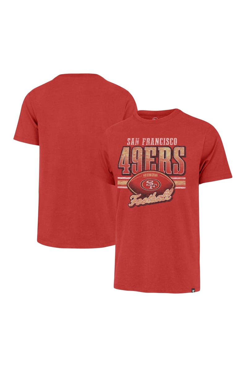 '47 Men's '47 Scarlet San Francisco 49ers Last Call Franklin T-Shirt, Main, color, Scarlet