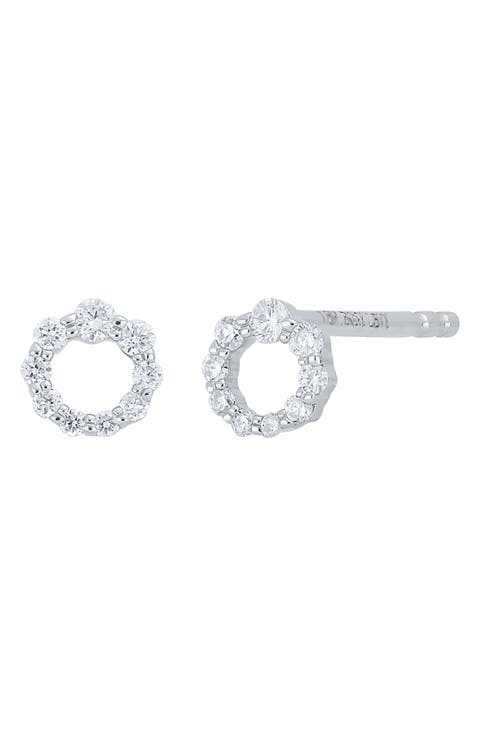 Icon Diamond Circle Stud Earrings (Nordstrom Exclusive)
