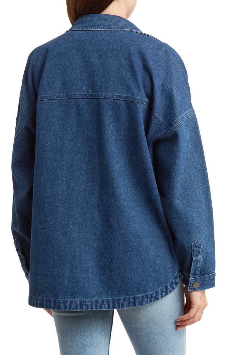 Blu Pepper Denim Shirt Jacket, Alternate, color, 