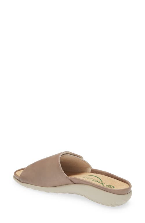 Naot Women's Ipo Slide Sandal In Soft Stone/beige Lizard Leather In Stone Leather/beige Lizard
