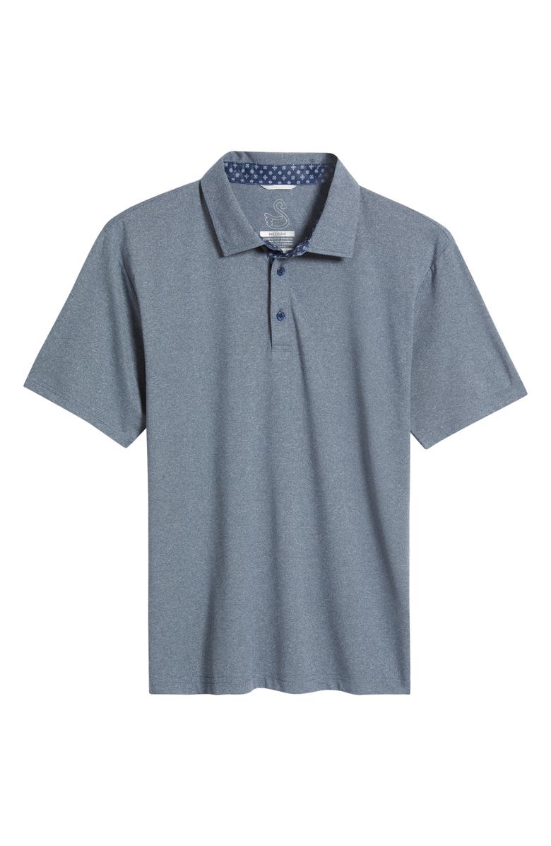 Swannies James H Solid Performance Golf Polo, Alternate, color, Navy-Heather
