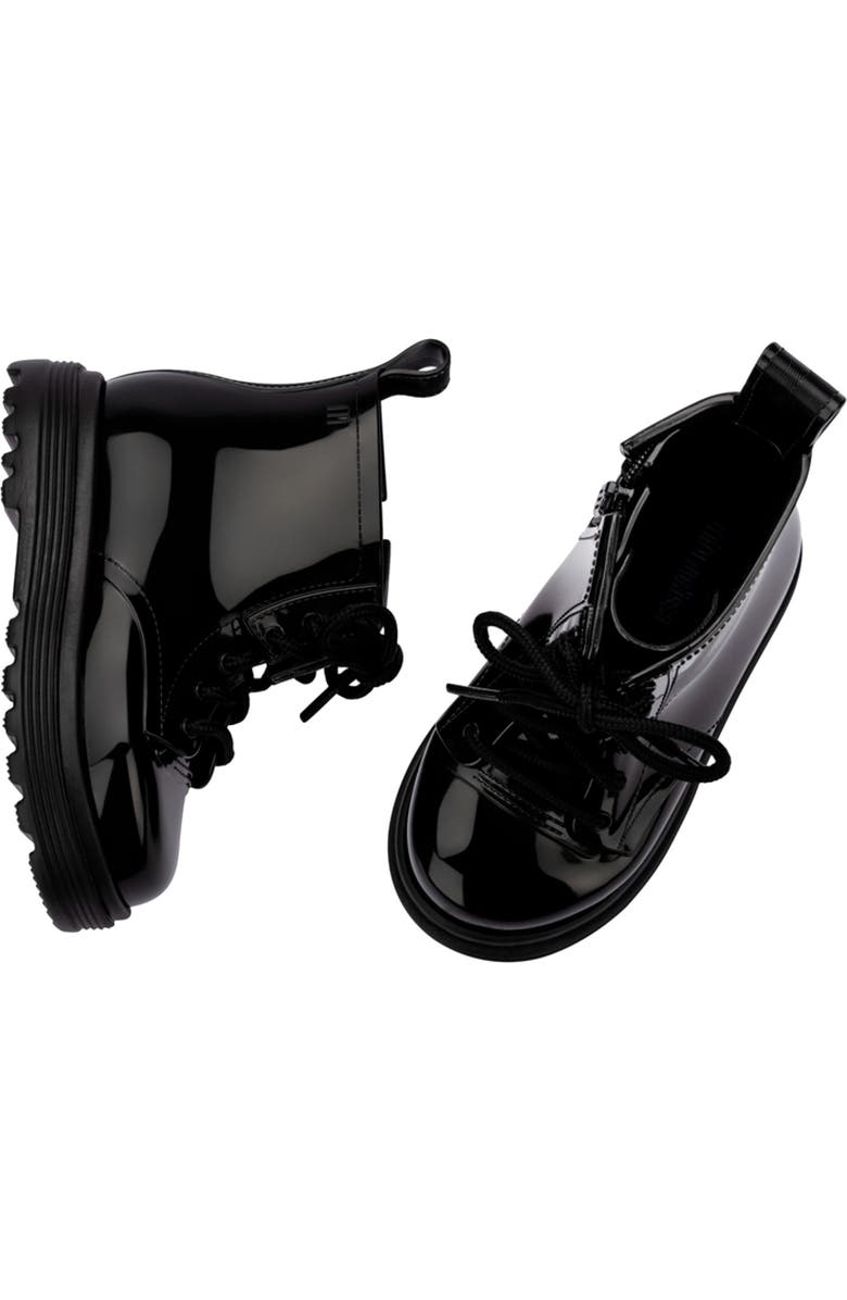 Mini Melissa Kids' Coturno Combat Boot, Alternate, color, Black