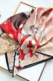 SILKSILKY Silk Square Scarf