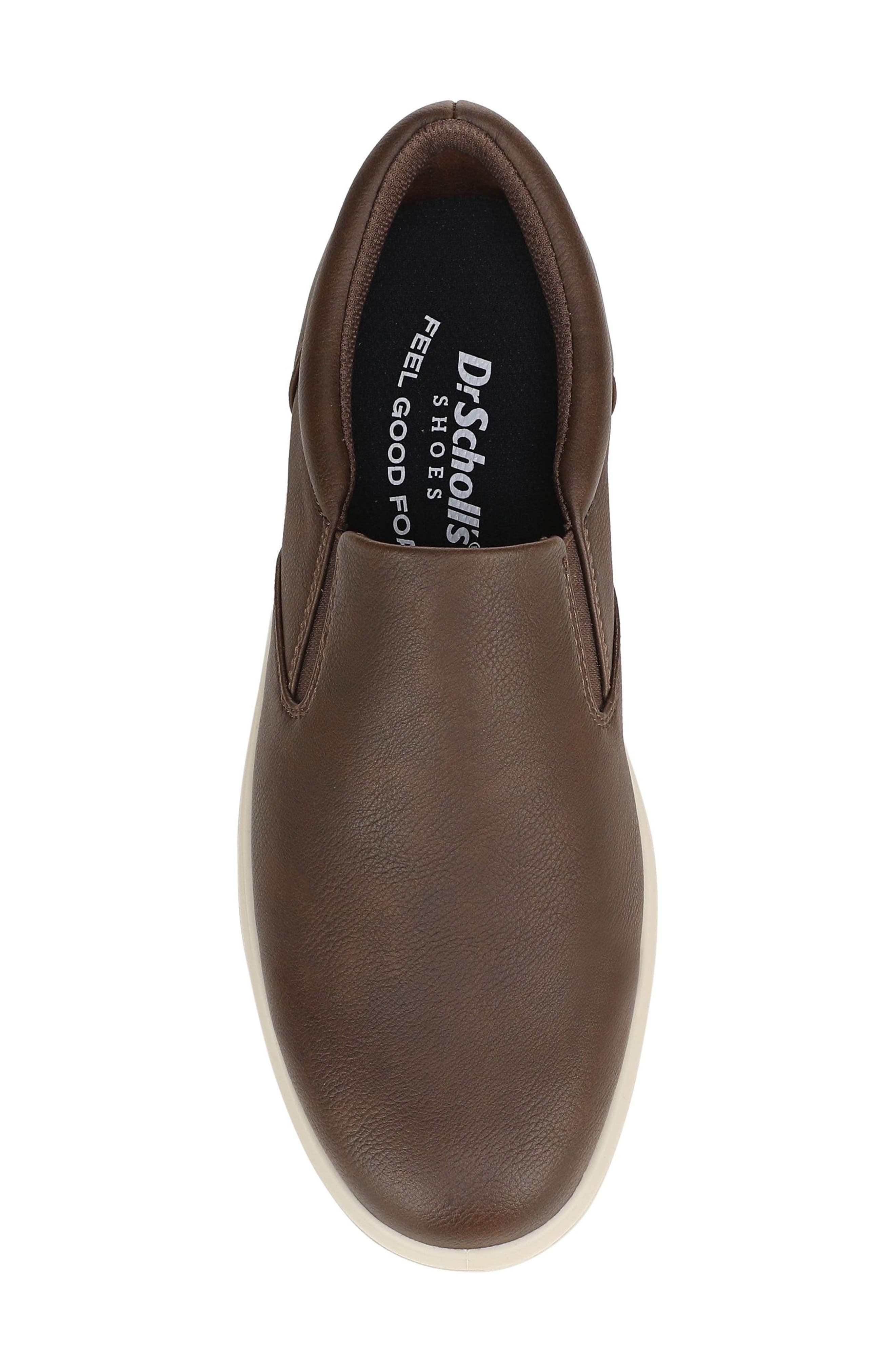 Dr. Scholl's City Cloud Slip-On Sneaker, Alternate, color, Dark Brown Faux Leather