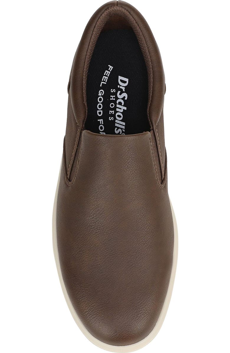 Dr. Scholl's City Cloud Slip-On Sneaker, Alternate, color, Dark Brown Faux Leather