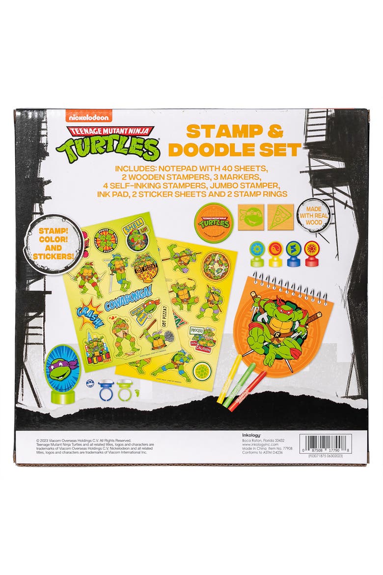 Stamp & Doodle, Teenage Mutant Ninja Turtles Craft Set, Kids 5+, Alternate, color, Multicolored