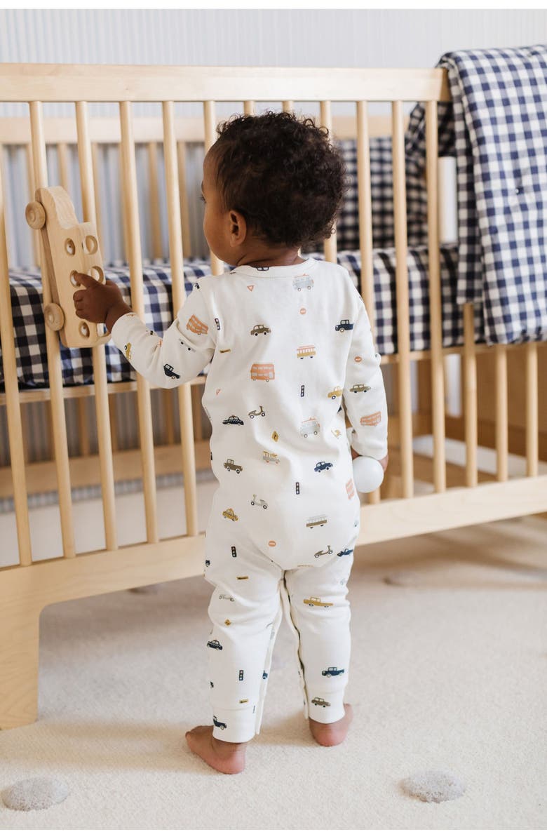 Pehr Rush Hour Organic Cotton Romper, Alternate, color, 