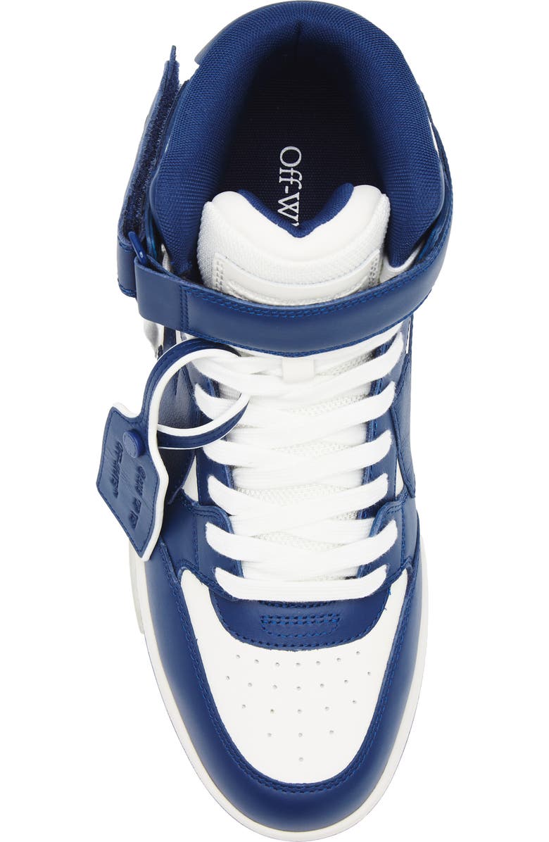 Off-White Out Of Office Mid Top Sneaker, Alternate, color, Blue Royal And White