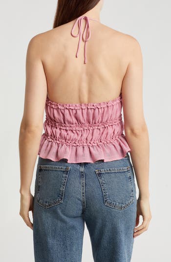 Lush Shirred Halter Top | Nordstromrack
